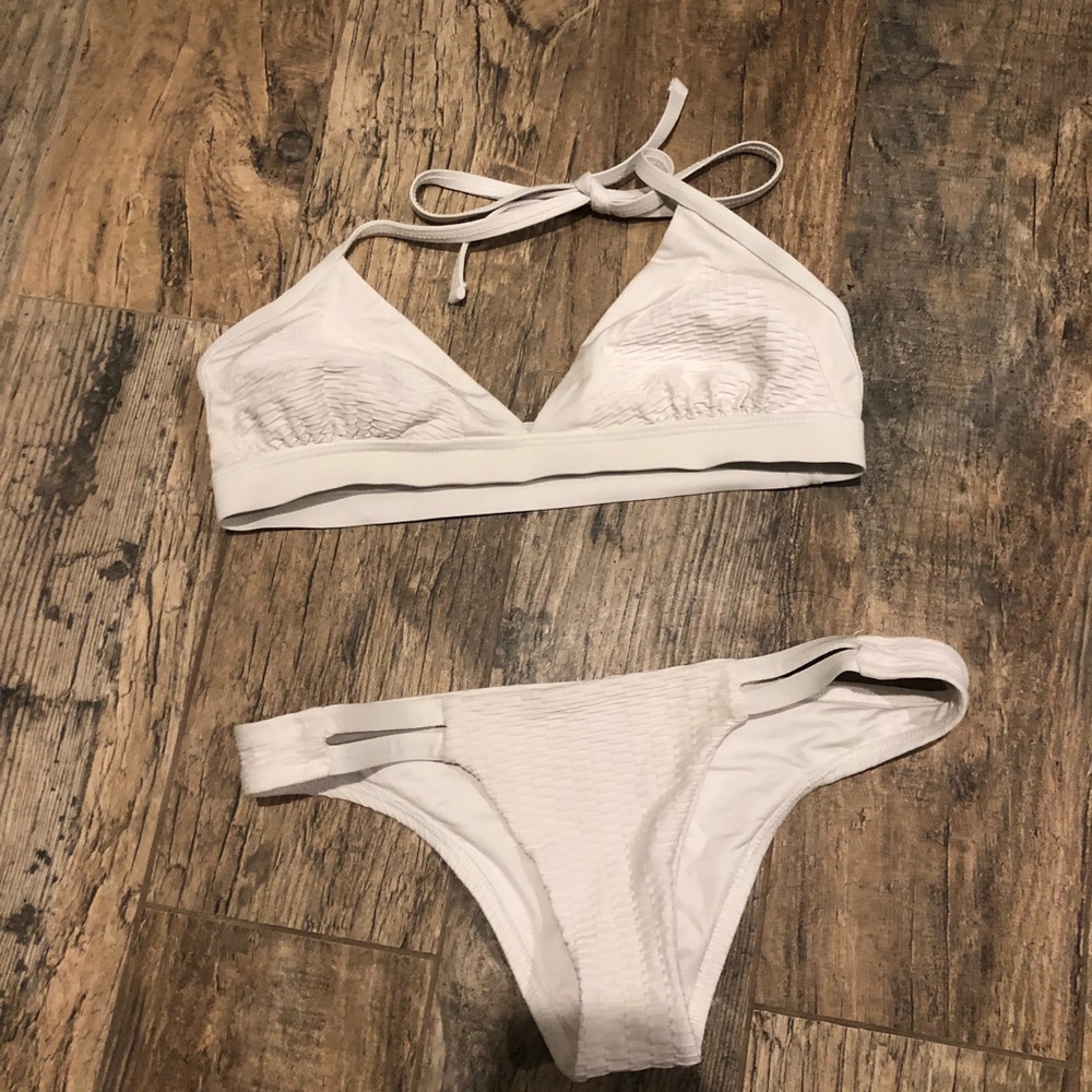 White vitamin A swimsuit